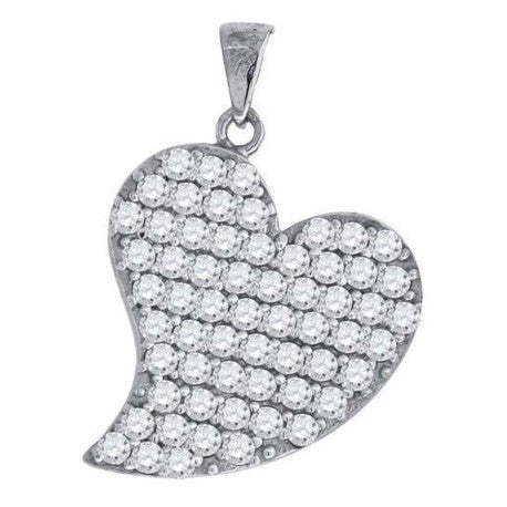 925-Cz Heart Pendant