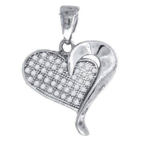 925-Cz Heart Pendant