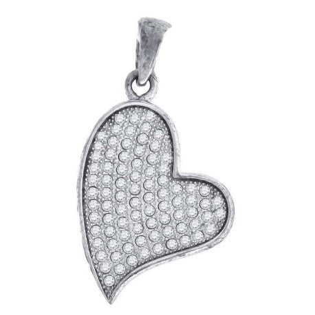 925-Cz Heart Pendant