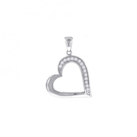 925-Cz Heart Pendant