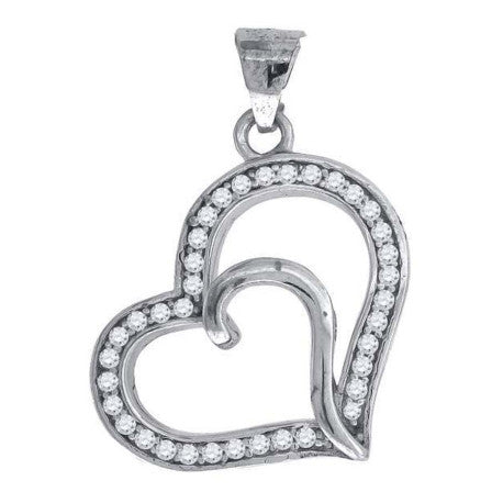925-Cz Heart Pendant