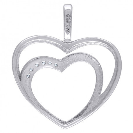 925-Cz Heart Pendant