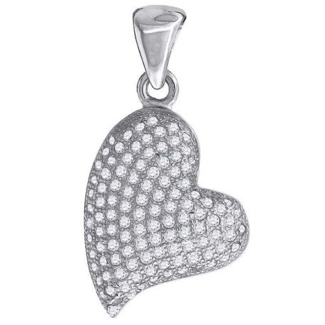 925-Cz Heart Pendant