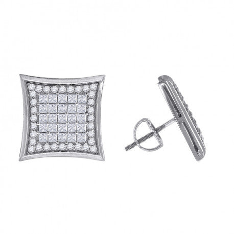 925-Cz Invisible Earring