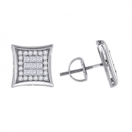 925-Cz Invisible Earring