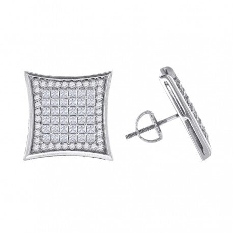 925-Cz Invisible Earring