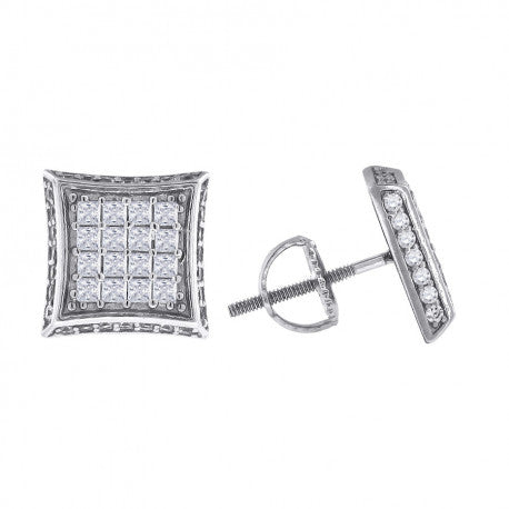 925-Cz Invisible Earring