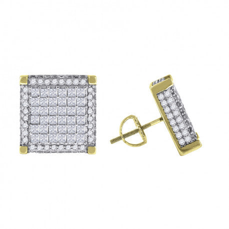 925-Cz Invisible Earring
