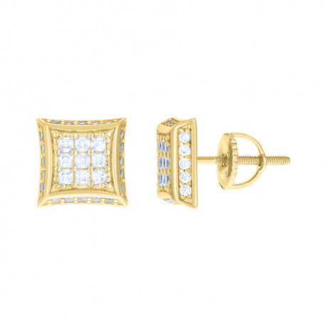925-Cz Invisible Earring