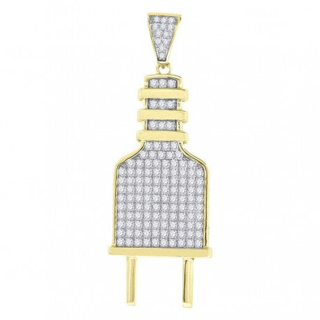 925 CZ Plug Charm