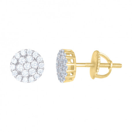 925 Cz Stud Earring