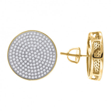 925-Earring Yellow Plating