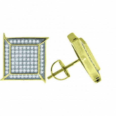 925-Earring Yellow Plating