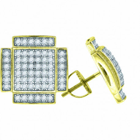 925-Earring Yellow Plating