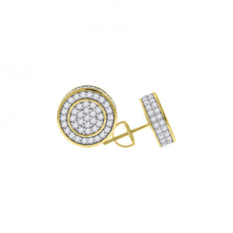 925-Earring Yellow Plating