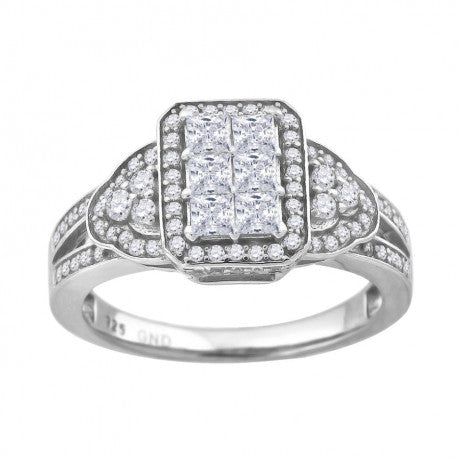 925 Fancy Cz Ring