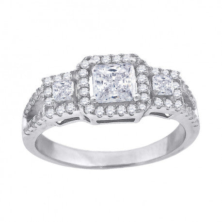 925 Fancy Cz Ring