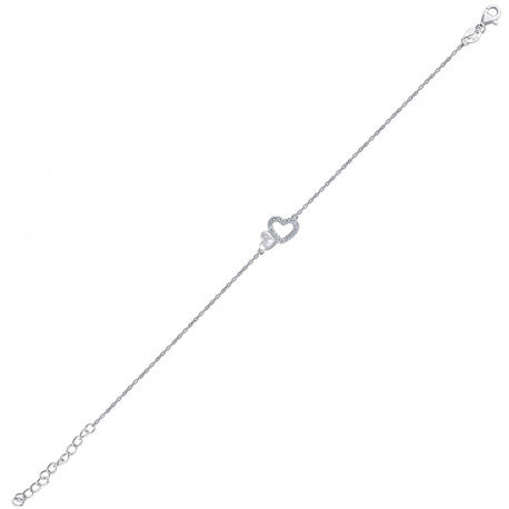 925-Fashion Heart Bracelet