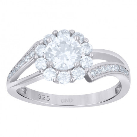925-Ladies Fancy Cz Ring