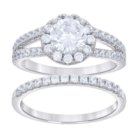 925 Sterling Silver Cz Ring S5-S10