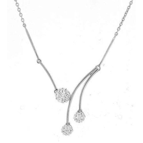925-Ladies Flower Necklace