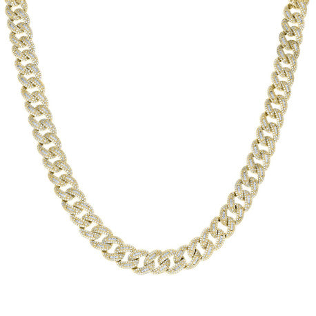 925 Silver 10mm Cz Miami Cuban Baguette Bracelet