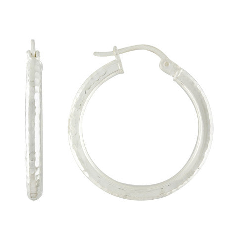 925-Silver 2.5mm-25/S Hoop Earrings