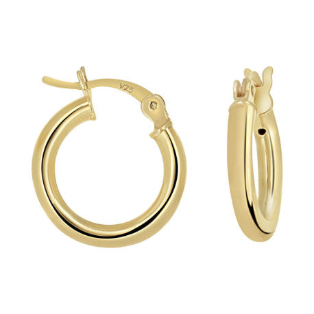 925-Silver 2.5mm Hoop Earrings