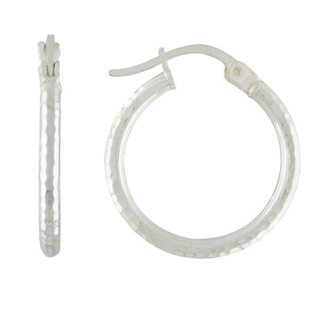 925-Silver 2mm-20/S Hoop Earrings
