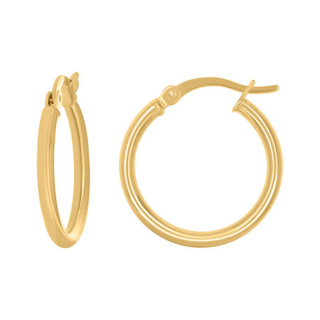 925-Silver 2mm Hoop Earrings