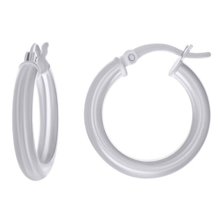925-Silver 3mm Hoop Earrings
