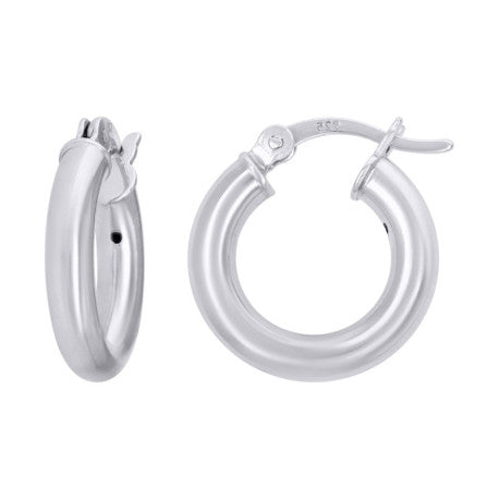 925-Silver 3mm Hoop Earrings