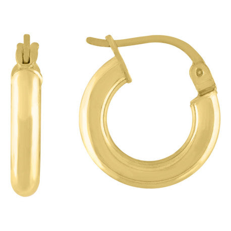 925-Silver 3mm Hoop Earrings