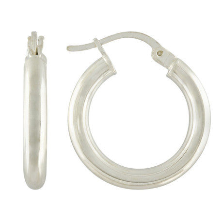 925-Silver 3mm Hoop Earrings