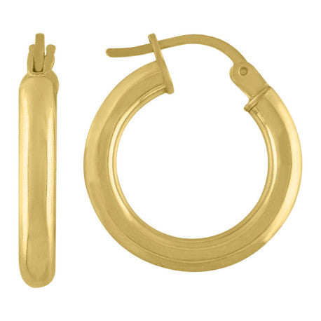925-Silver 3mm Hoop Earrings