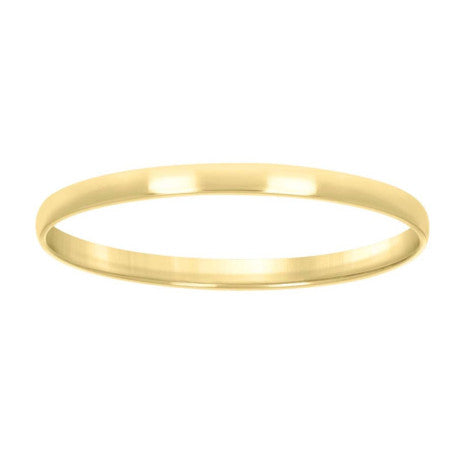 925 Silver Comfort Fit Band 2mm S5-14 Yellow Plate