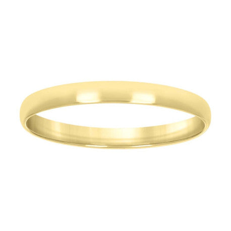 925 Silver Comfort Fit Band 3mm S5-S14 Yellow Plat