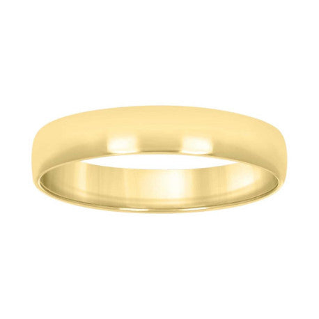 925 Silver Comfort Fit Band 5mm S5-S14 Yellow Plat