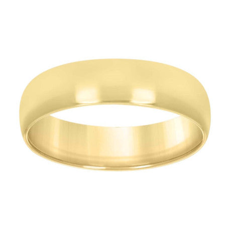 925 Silver Comfort Fit Band 7mm S5-S14 Yellow Plat