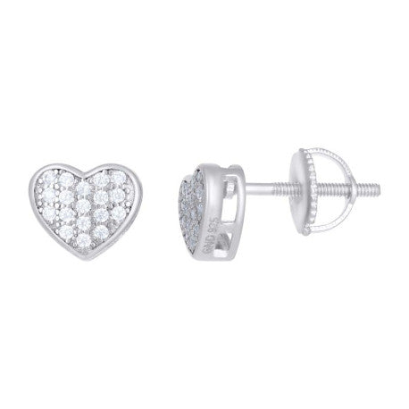 925 Sterling Silver 0.18Ctw Moissanite Earrings