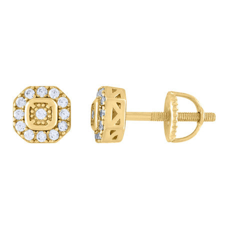 925 Silver Earrings With Moissanite Ctw 0.20