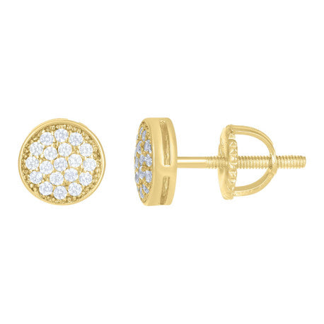 925 Silver Earrings With Moissanite Ctw 0.20