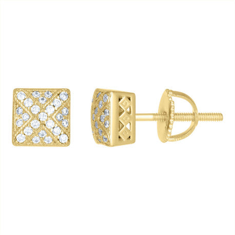 925 Silver Earrings With Moissanite Ctw 0.21