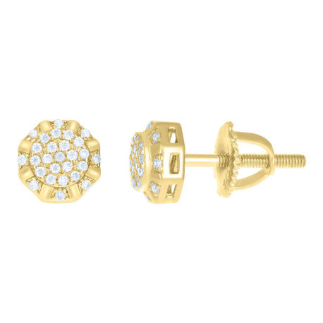 925 Silver Earrings With Moissanite Ctw 0.22