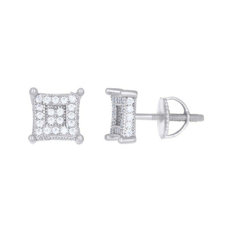 925 Sterling Silver Earrings Moissanite 0.48Ctw