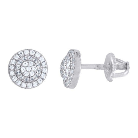 925 Sterling Silver 0.53Ctw Moissanite Earrings