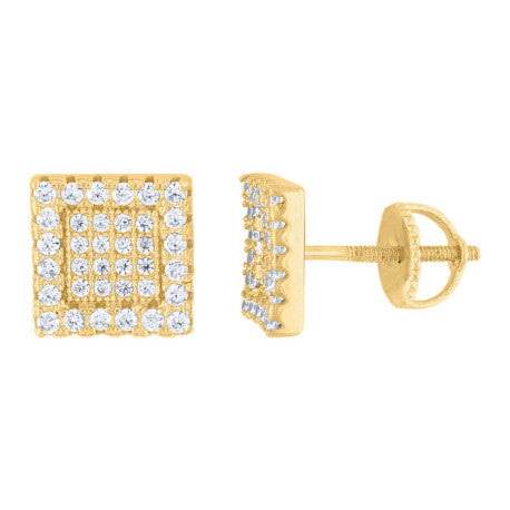 925 Silver Earrings With Moissanite Ctw 0.53