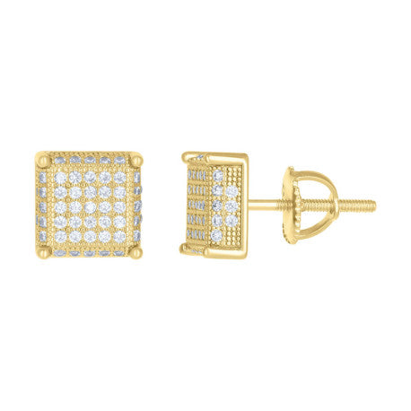 925 Silver Earrings With Moissanite Ctw 0.80