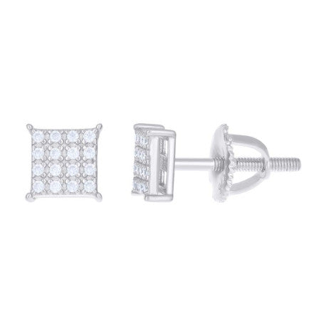 925 Silver Earrings With Moissanite Ctw 1.10