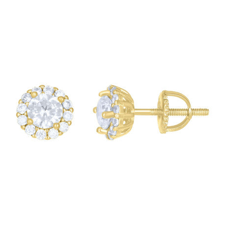 925 Silver Earrings With Moissanite Ctw 1.29